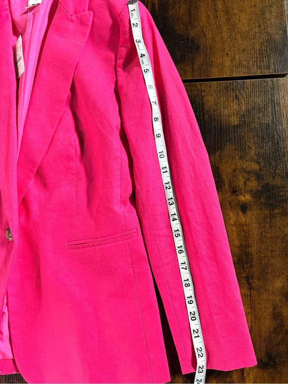 NWT J.Crew Pink Linen Cotton Holland Blazer Size 2